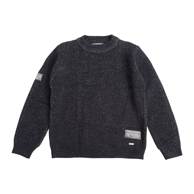 SWEATER NIÑO TEJIDO CON CUELLO REDONDO - 1