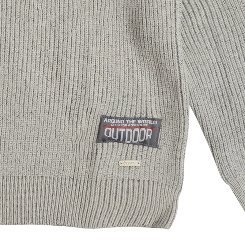 SWEATER NIÑO TEJIDO CON CUELLO REDONDO - 2