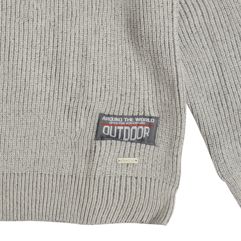 SWEATER NIÑO TEJIDO CON CUELLO REDONDO - 2