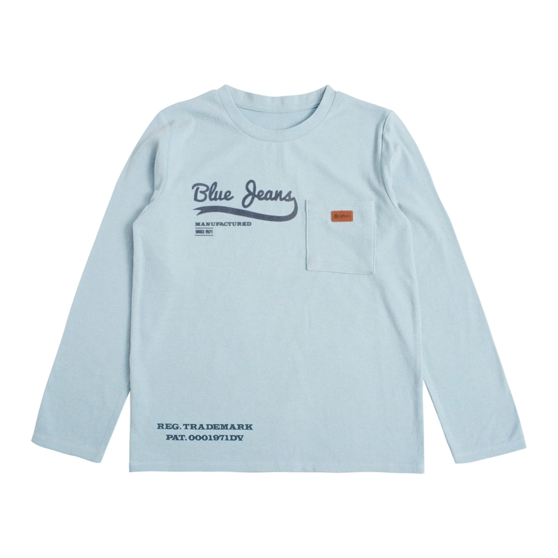 POLERA MANGA LARGA AFRANELADA NIÑO CON ESTAMPADO TERCIOPELO - 1