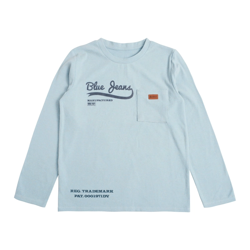 POLERA MANGA LARGA AFRANELADA NIÑO CON ESTAMPADO TERCIOPELO - 1