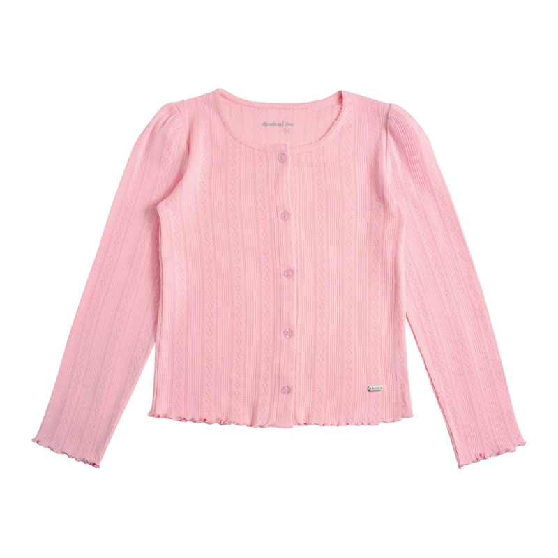 POLERA MANGA LARGA AFRANELADA NIÑA CON ESTAMPADO, GLITTER Y STRASS - 2
