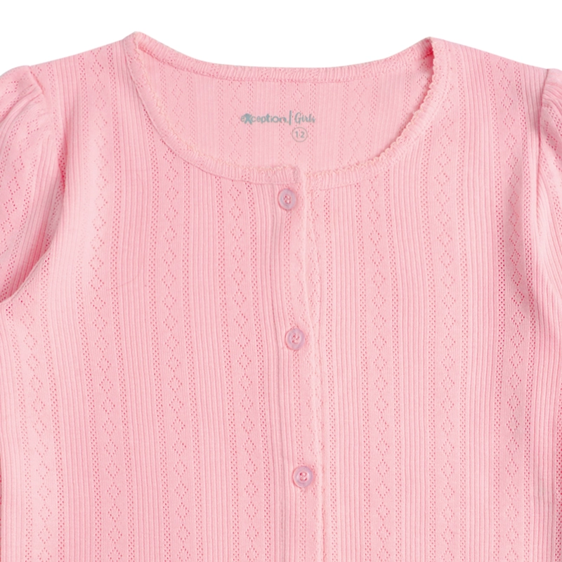 POLERA MANGA LARGA AFRANELADA NIÑA CON ESTAMPADO, GLITTER Y STRASS - 3