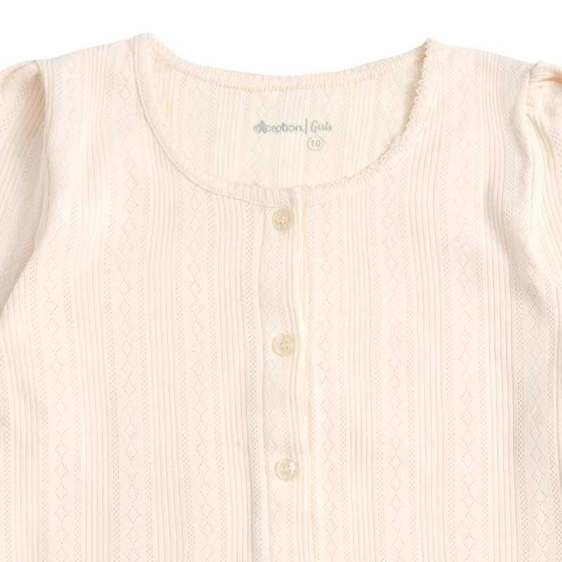 POLERA MANGA LARGA AFRANELADA NIÑA CON ESTAMPADO, GLITTER Y STRASS - 3