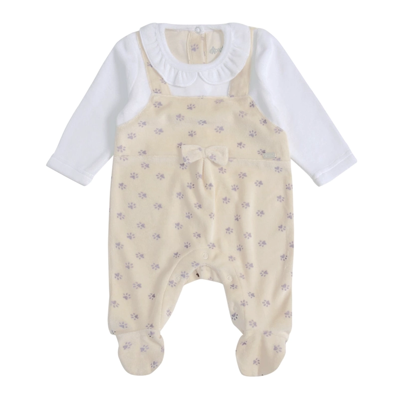 OSITO PLUSH BEBE  NIÑA HUELLITAS - 1