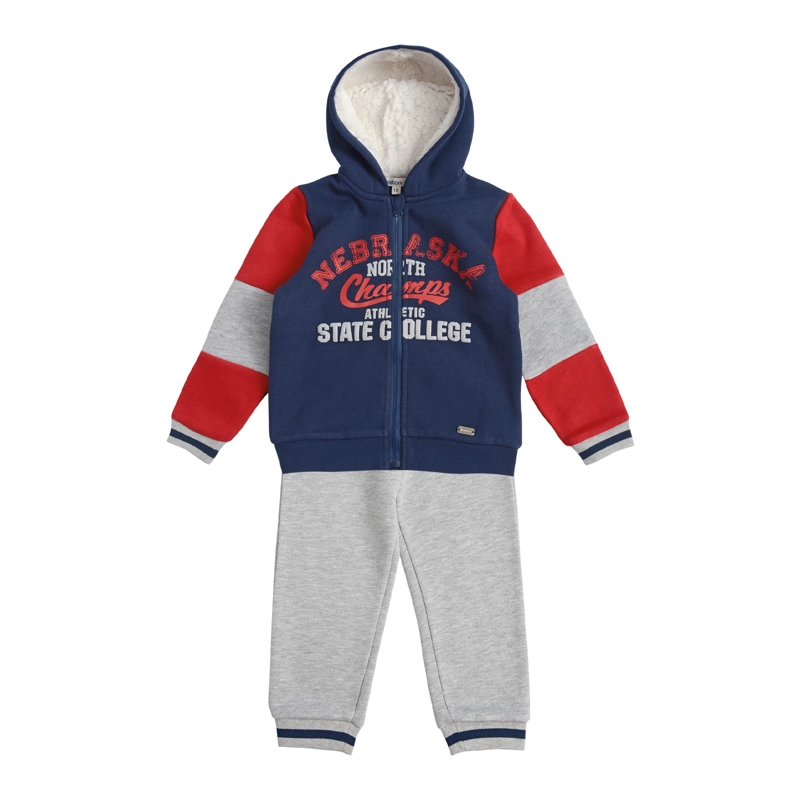 CONJUNTO POLERON Y PANTALON BUZO FRANELA BEBE  NIÑO CON ESTAMPADO - 2