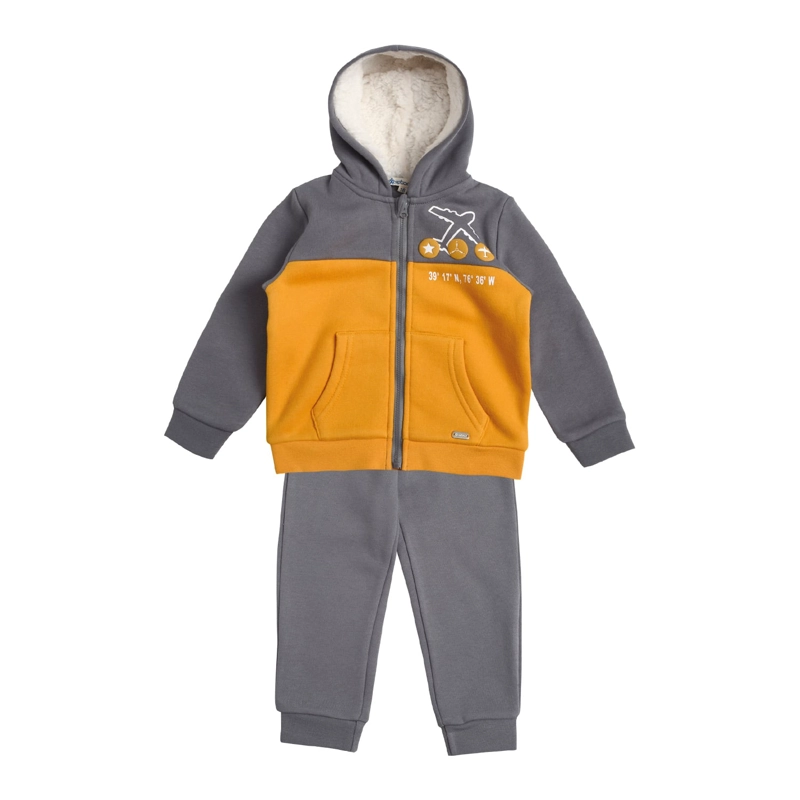 CONJUNTO POLERON Y PANTALON BUZO FRANELA BEBE  NIÑO AVION - 1