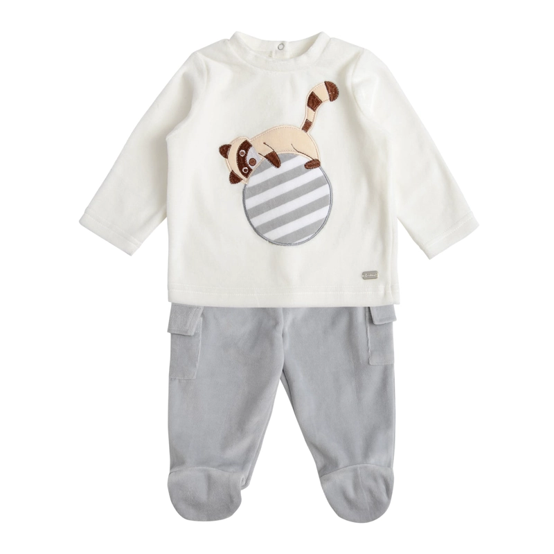 CONJUNTO PLUSH BEBE  NIÑO MAPACHE - 1