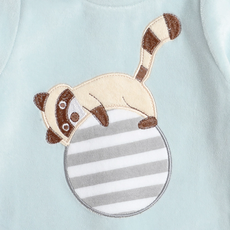 CONJUNTO PLUSH BEBE  NIÑO MAPACHE - 3