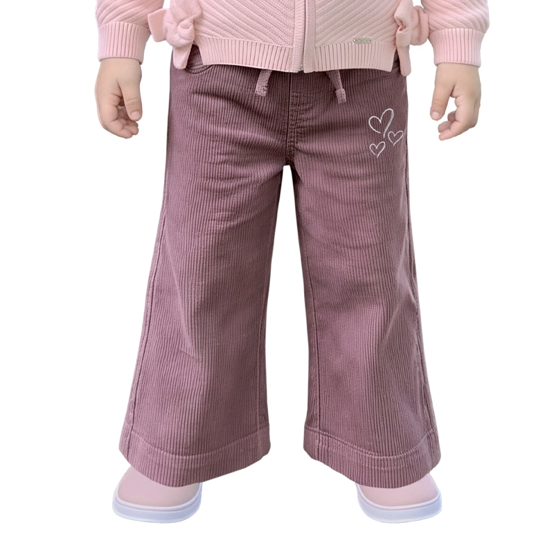 PANTALON ANCHO COTELE  BEBE  NIÑA - 1
