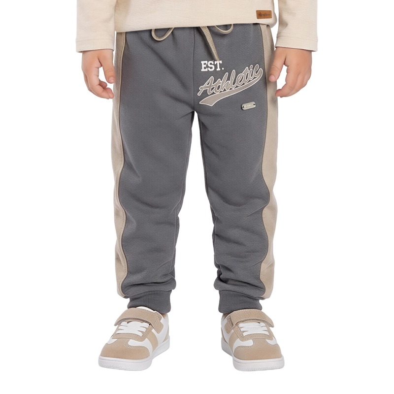PANTALON BUZO FRANELA BEBE  NIÑO CON ESTAMPADO - 1