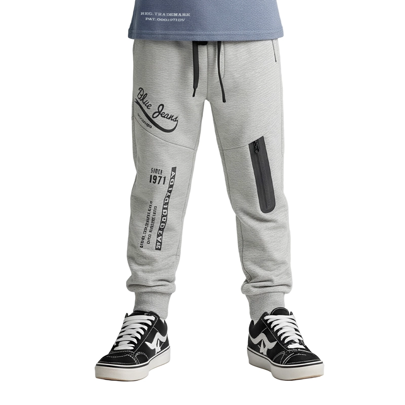 PANTALON BUZO FRANELA NIÑO CON ESTAMPADOS - 1