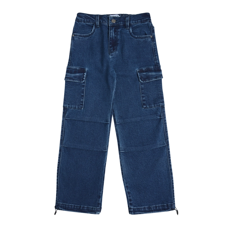 JEANS ANCHO NIÑO CON BOLSILLOS - 2