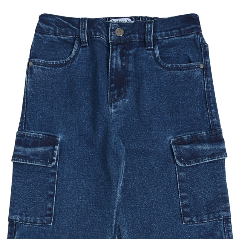 JEANS ANCHO NIÑO CON BOLSILLOS - 3