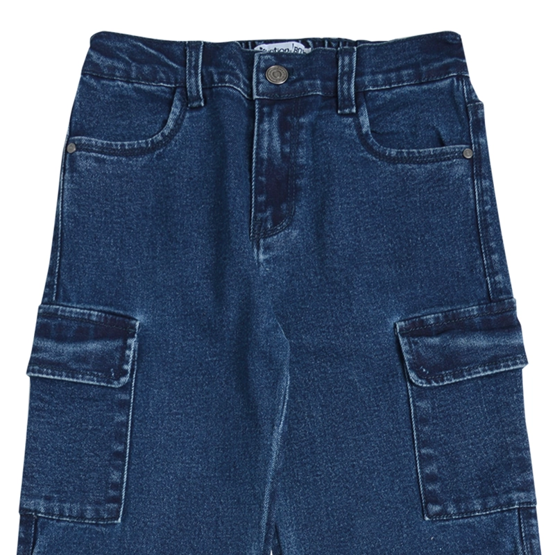 JEANS ANCHO NIÑO CON BOLSILLOS - 3