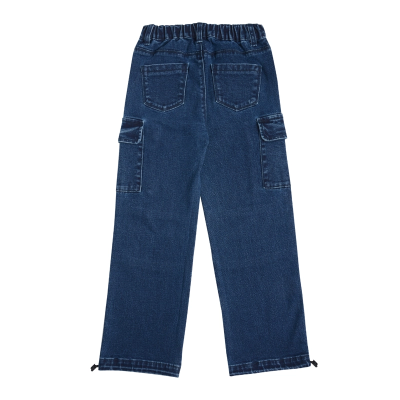 JEANS ANCHO NIÑO CON BOLSILLOS - 4