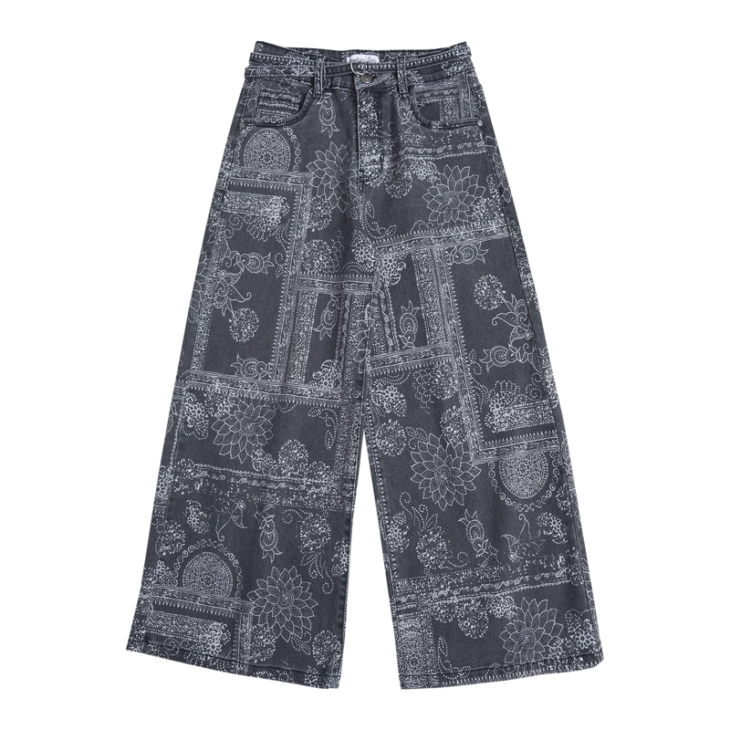 JEANS ANCHO NIÑA NEGRO DENIM CALCE PALAZZO - 2