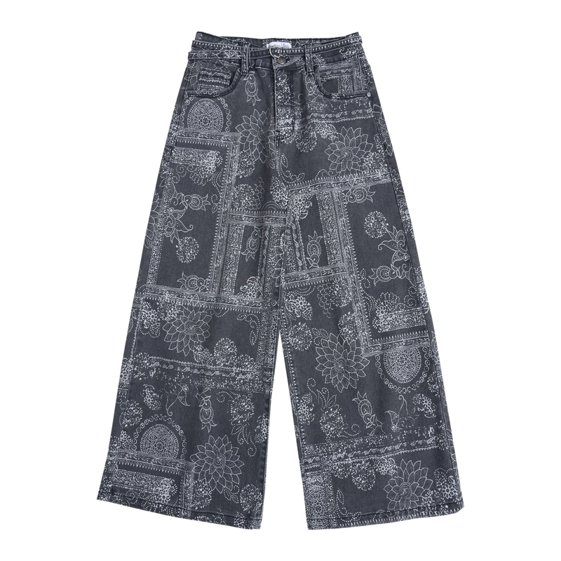 JEANS ANCHO NIÑA NEGRO DENIM CALCE PALAZZO - 2
