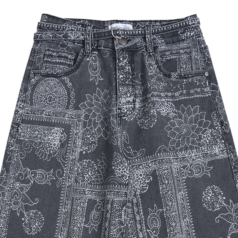 JEANS ANCHO NIÑA NEGRO DENIM CALCE PALAZZO - 3