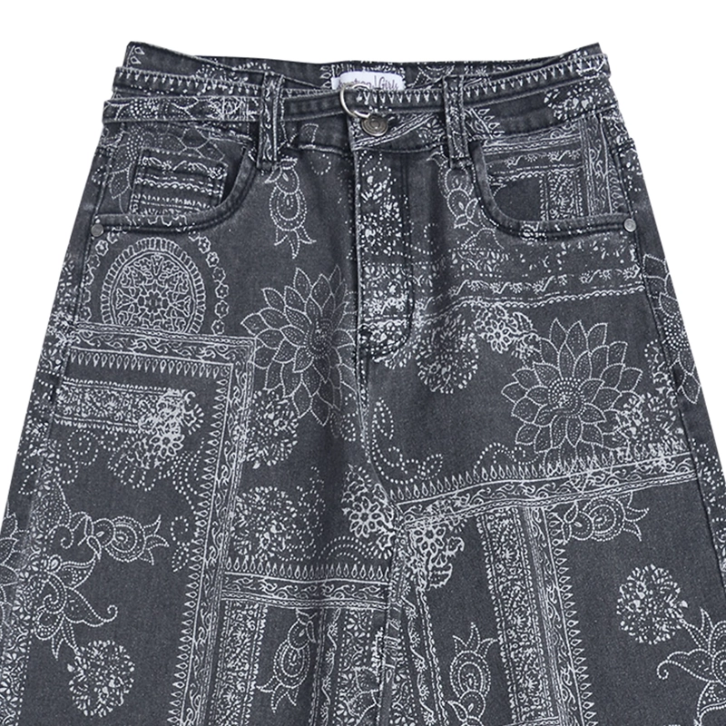 JEANS ANCHO NIÑA NEGRO DENIM CALCE PALAZZO - 3