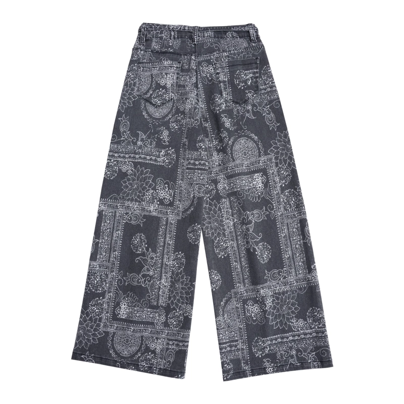 JEANS ANCHO NIÑA NEGRO DENIM CALCE PALAZZO - 4