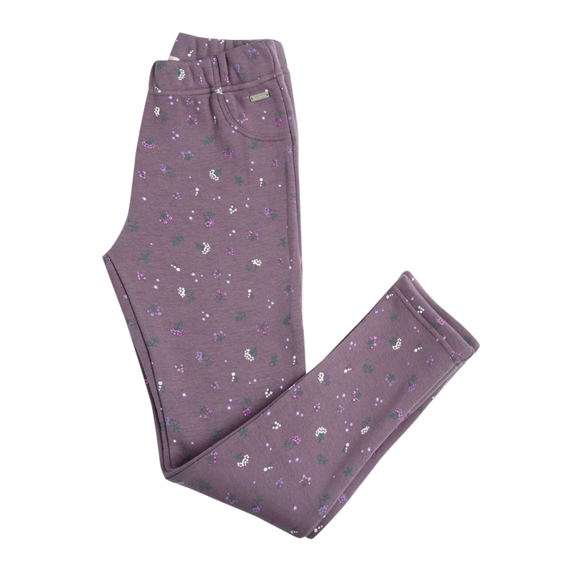 CALZA INTERIOR PELUDO NIÑA PITILLO CON ESTAMPADO GLITTER - 2