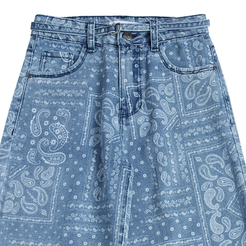 JEANS ANCHO NIÑA ESTAMPADO Y CALCE PALAZZO - 2