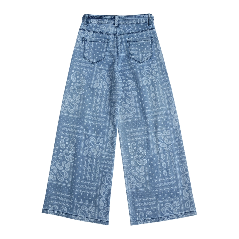 JEANS ANCHO NIÑA ESTAMPADO Y CALCE PALAZZO - 3