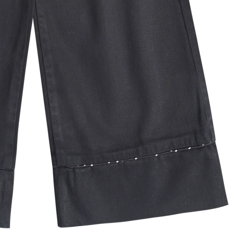 PANTALON ANCHO GABARDINA NIÑA CON CALCE PALAZZO - 3