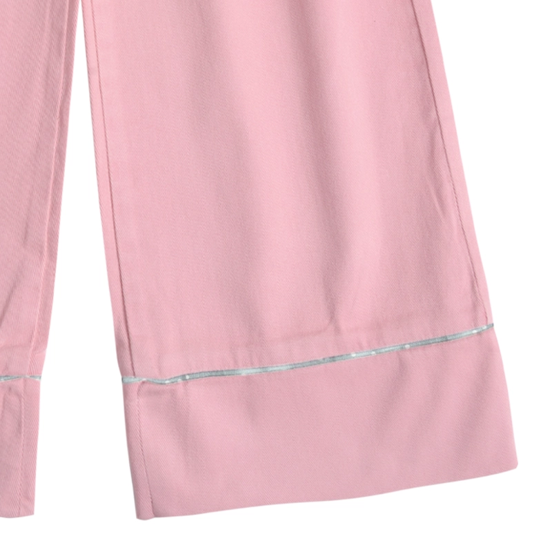 PANTALON ANCHO GABARDINA NIÑA CON CALCE PALAZZO - 3