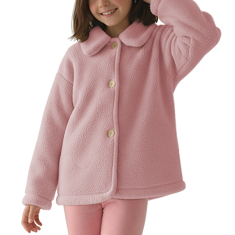 CHAQUETA CHIPORRO NIÑA CON CUELLO - 1