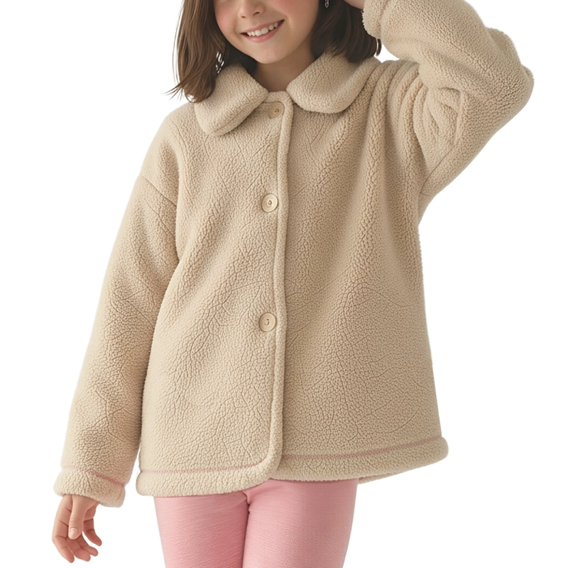 CHAQUETA CHIPORRO NIÑA CON CUELLO - 1