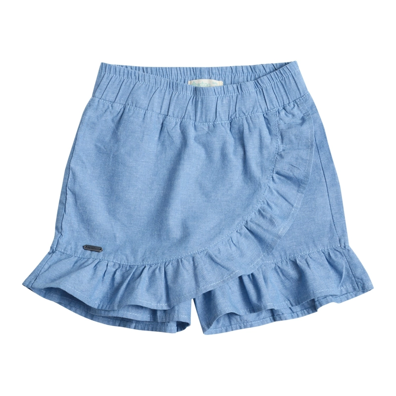 FALDA SHORT MEZCLILLA LIVIANA BEBE  NIÑA - 2