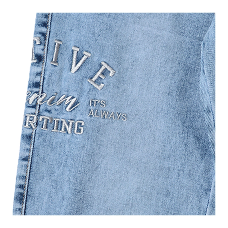 JEANS ANCHO NIÑO DE MEZCLILLA CELESTE DENIM - 3