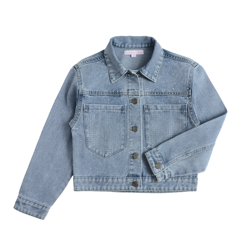 CHAQUETA MEZCLILLA NIÑA CON STRASS - 2