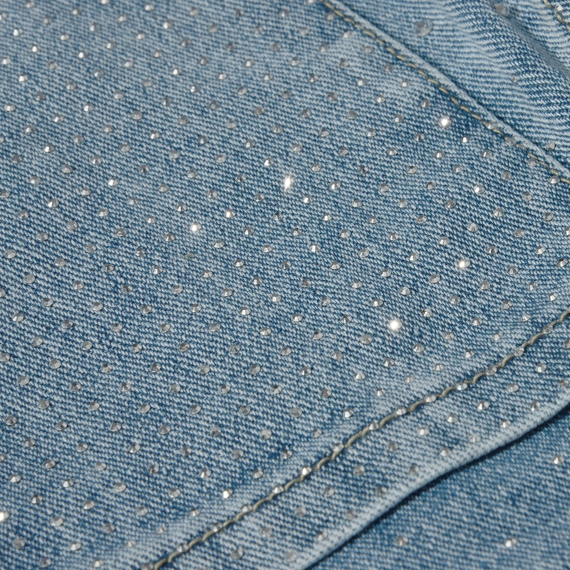 CHAQUETA MEZCLILLA NIÑA CON STRASS - 3