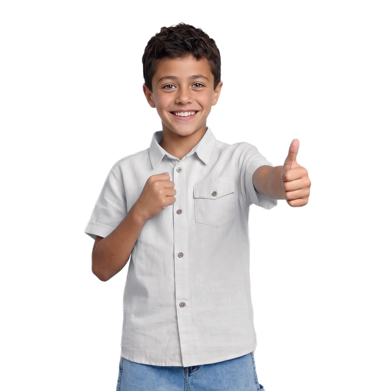 CAMISA ALGODON DE LINO NIÑO - 1