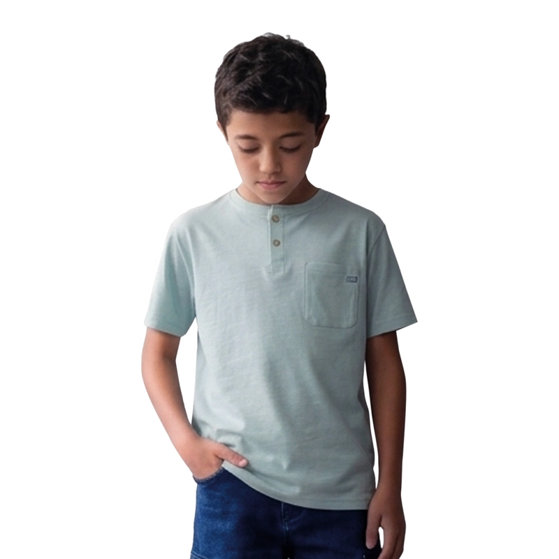 POLERA MANGA CORTA NIÑO CUELLO REDONDO - 1