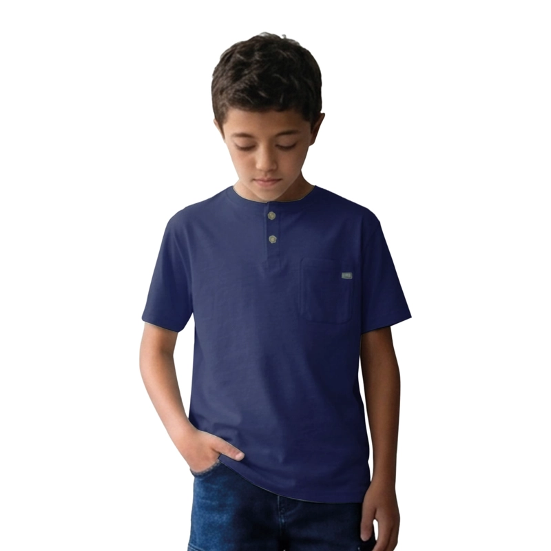 POLERA MANGA CORTA NIÑO CUELLO REDONDO - 1