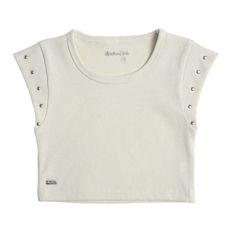 POLERA PETO RIB  MANGA CORTA NIÑA - 2