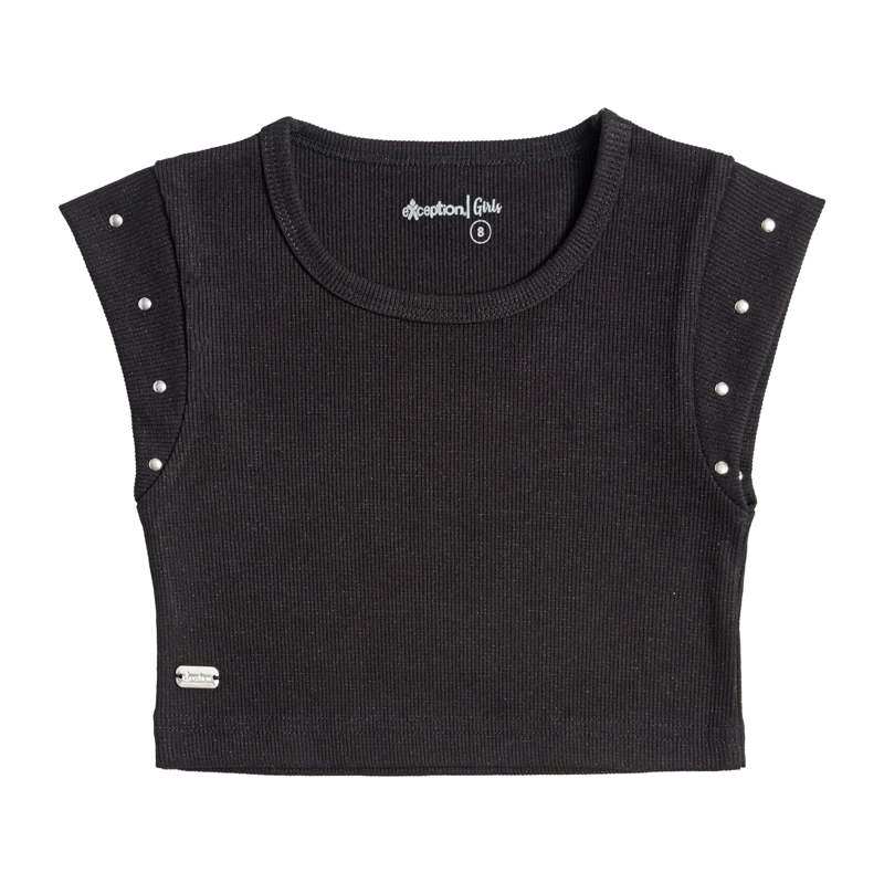 POLERA PETO RIB  MANGA CORTA NIÑA - 2