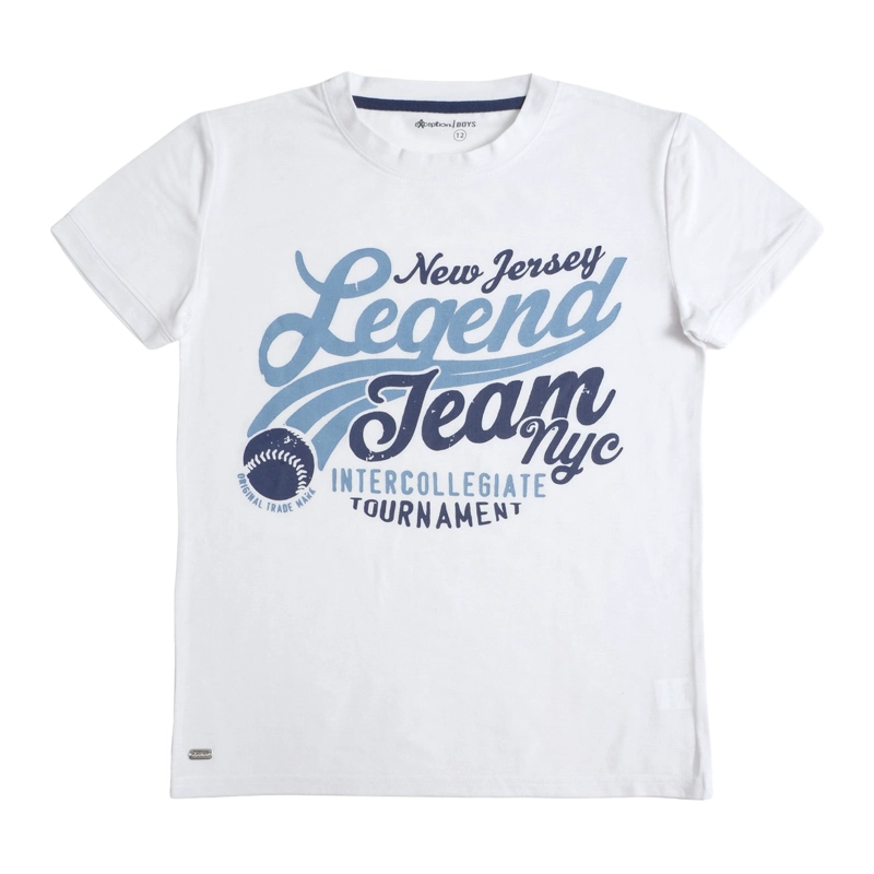 POLERA MANGA CORTA NIÑO SLUB JERSEY DE ALGODON - 2