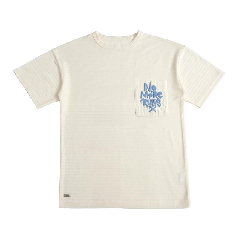 POLERA MANGA CORTA NIÑO CUELLO REDONDO Y TEXTURA - 1