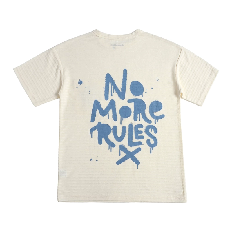 POLERA MANGA CORTA NIÑO CUELLO REDONDO Y TEXTURA - 3
