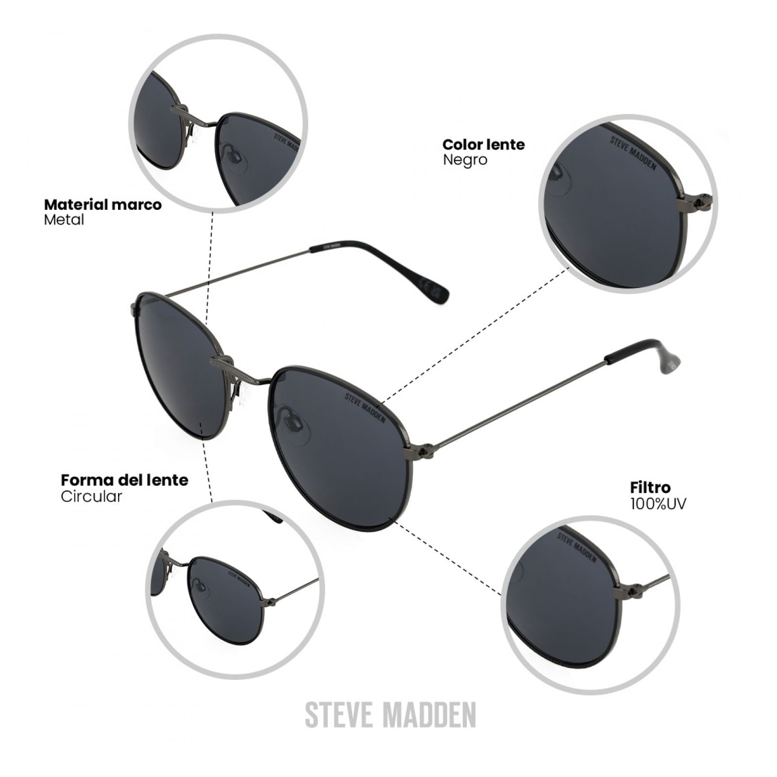 LENTES DE SOL STEVE MADDEN X17136 OUTLOOK - 4