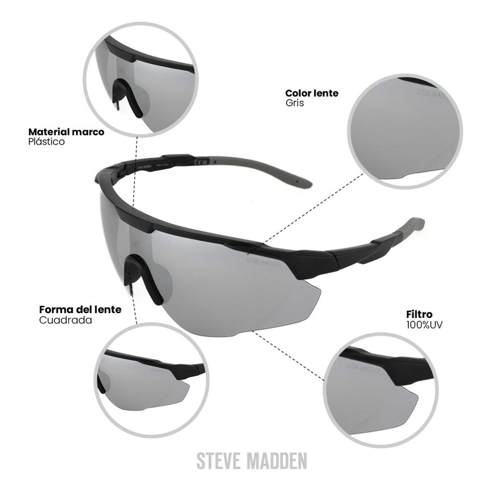 LENTES DE SOL STEVE MADDEN X17162 OUTLOOK - 4