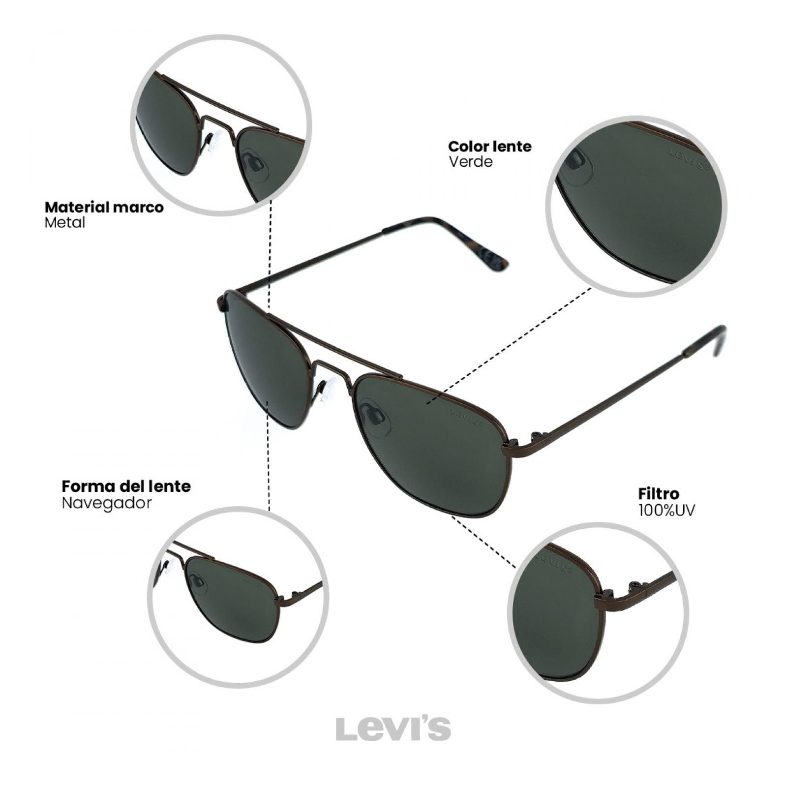 LENTES DE SOL LEVIS X14037 OUTLOOK - 4