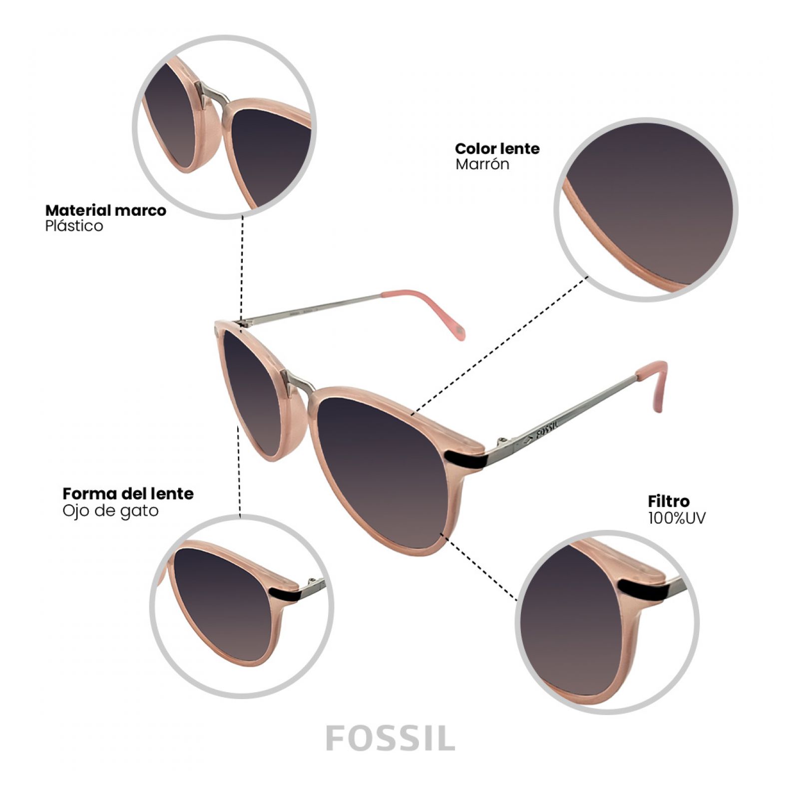 LENTES DE SOL FOSSIL X82504 OUTLOOK - 4
