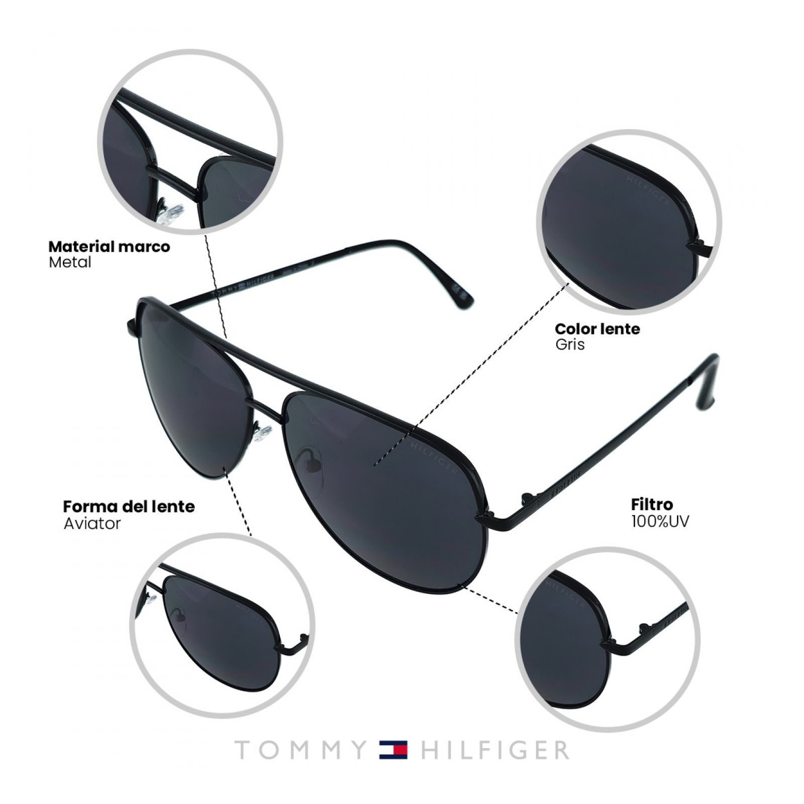 LENTES DE SOL TOMMY HILFIGER X62050 OUTLOOK - 4