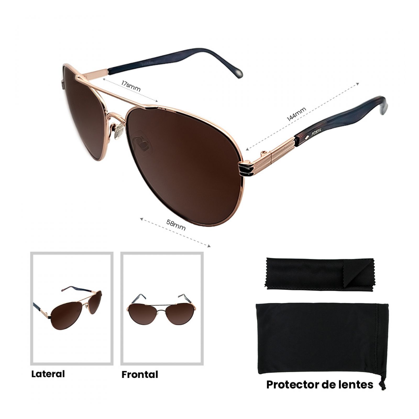 LENTES DE SOL FOSSIL X80087 OUTLOOK - 5